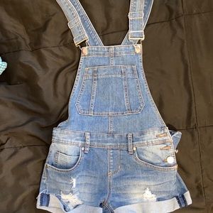 Jean Overall Shorts